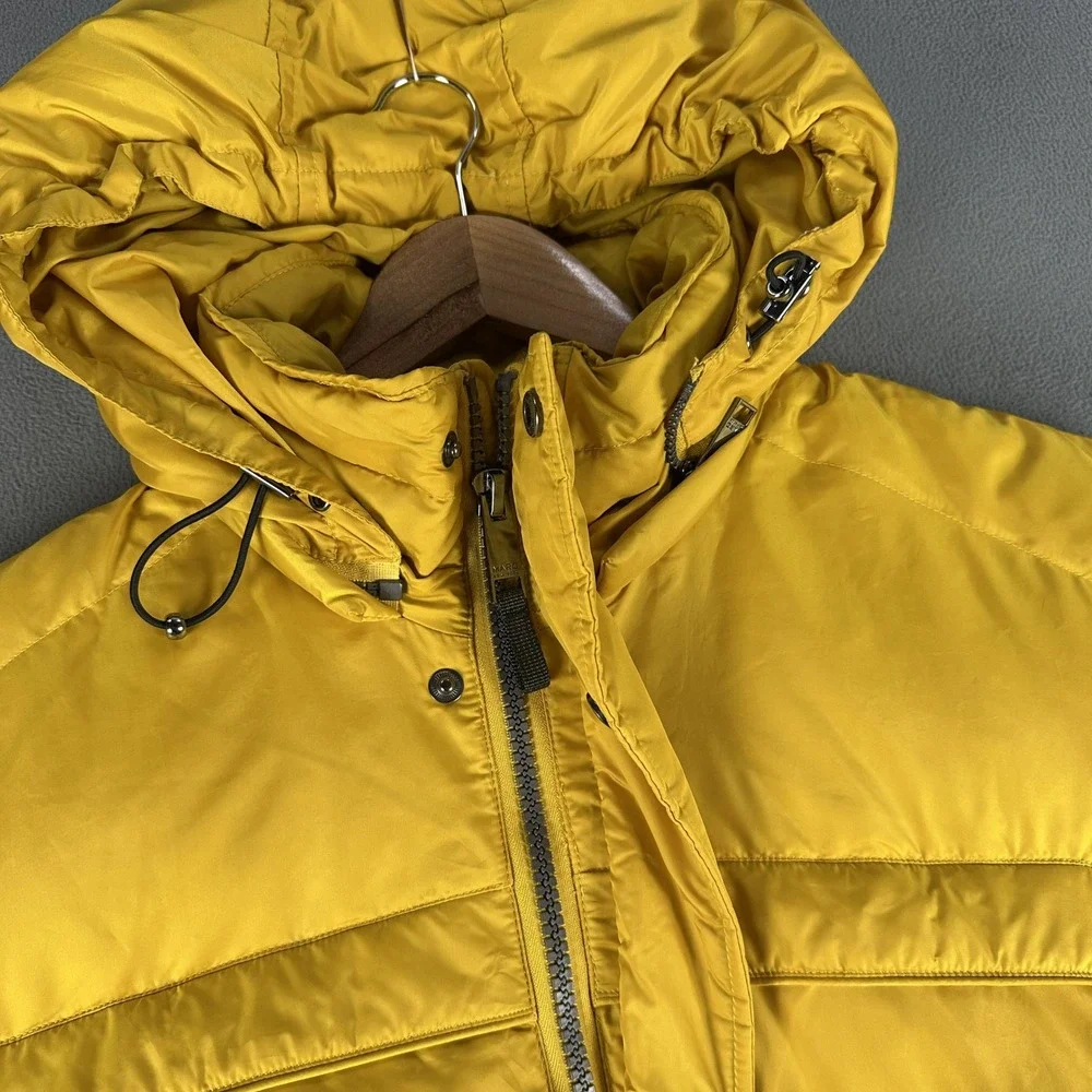 Marc New York Puffer Jacket Large Yellow Heavyweight Waterfowl Down Feather